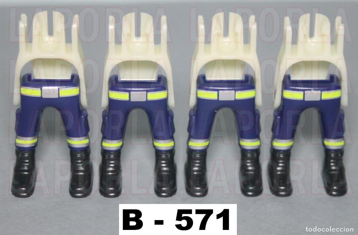 Playmobil: PLAYMOBIL 4 PIERNAS BOMBEROS CON ESQUELETO - FUEGO CUERPO SOLDADO (B-571)