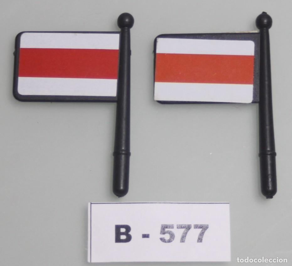 Playmobil: PLAYMOBIL 2 BANDERINES - BARCO PATRULLERA CARRERAS NAVAL (B-577)