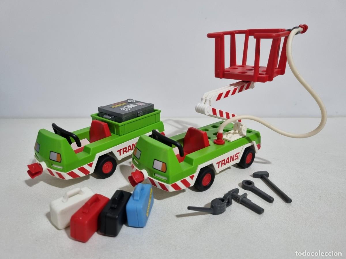 Playmobil: Playmobil 3212 3197 Set Vehiculo Servicio Trans Aeropuerto Transporte Equipaje