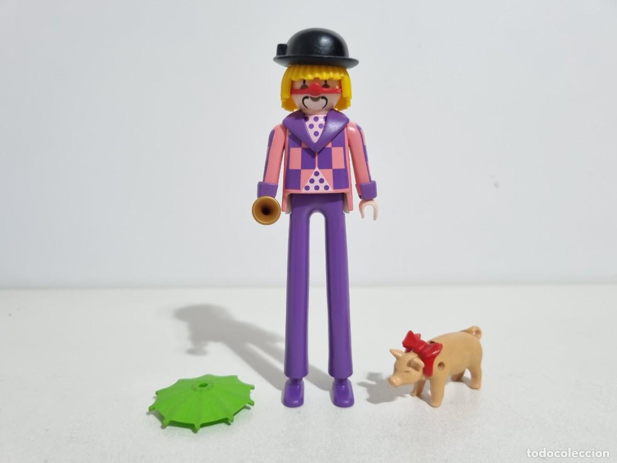 Playmobil: Playmobil 3808 Antiguo Payaso Piernas Largas Circo Romani Bocina Cerdito