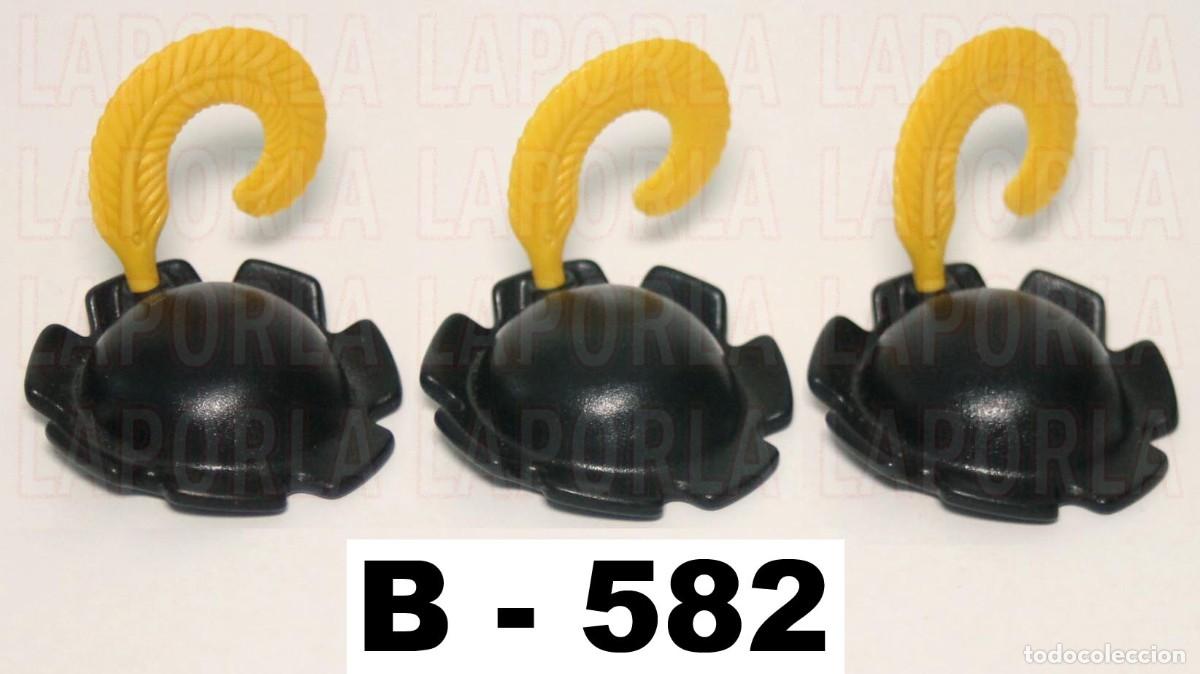 Playmobil: PLAYMOBIL 3 SOMBREROS MEDIEVALES CON PLUMAS - CASTILLO PAJE NOBLE (B-582)