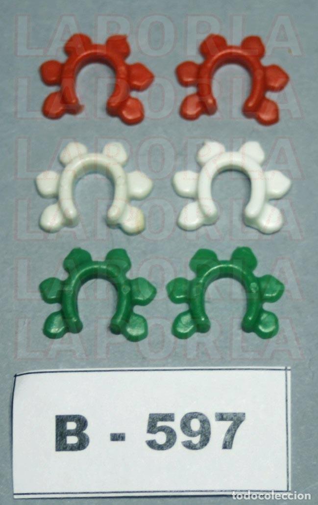 Playmobil: PLAYMOBIL 6 PULSERAS CL&Aacute;SICAS INDIOS 1&ordf; &Eacute;POCA (3 PARES) TRIBU OESTE (B-597)