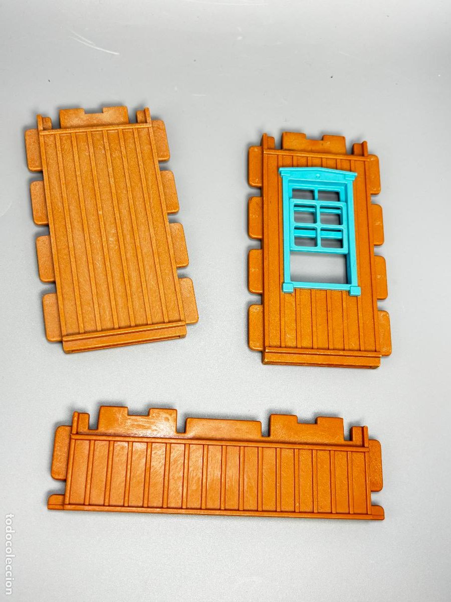 Playmobil: Playmobil lote pared estaci&oacute;n casa oeste