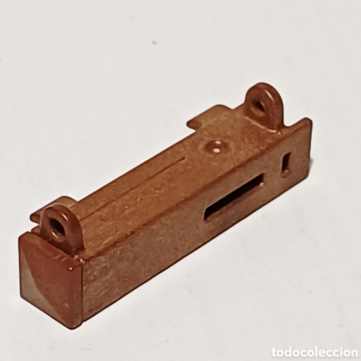 Playmobil: Pieza playmobil poste marron oscuro valla granja victoriano city ciudad 4,5 cm