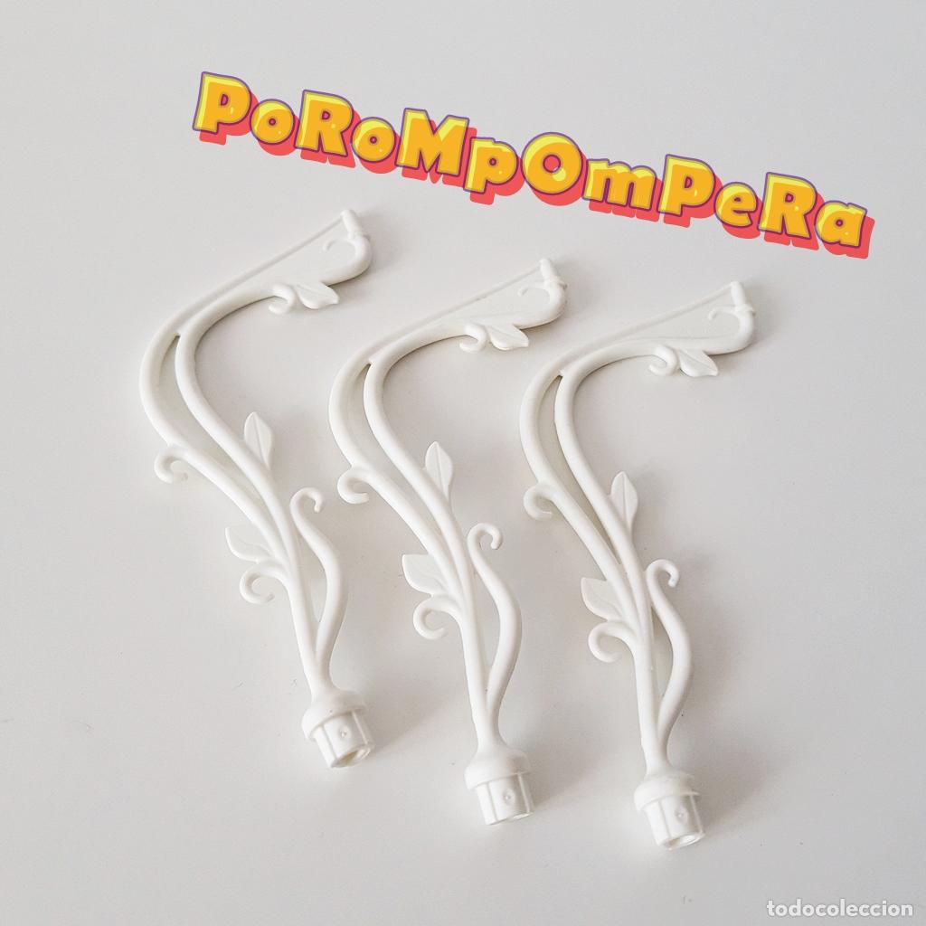 Playmobil: PLAYMOBIL LOTE 3 PIEZAS BLANCAS PARTERRE NUPCIAL 6871 ARCO ADORNO BODA CG4