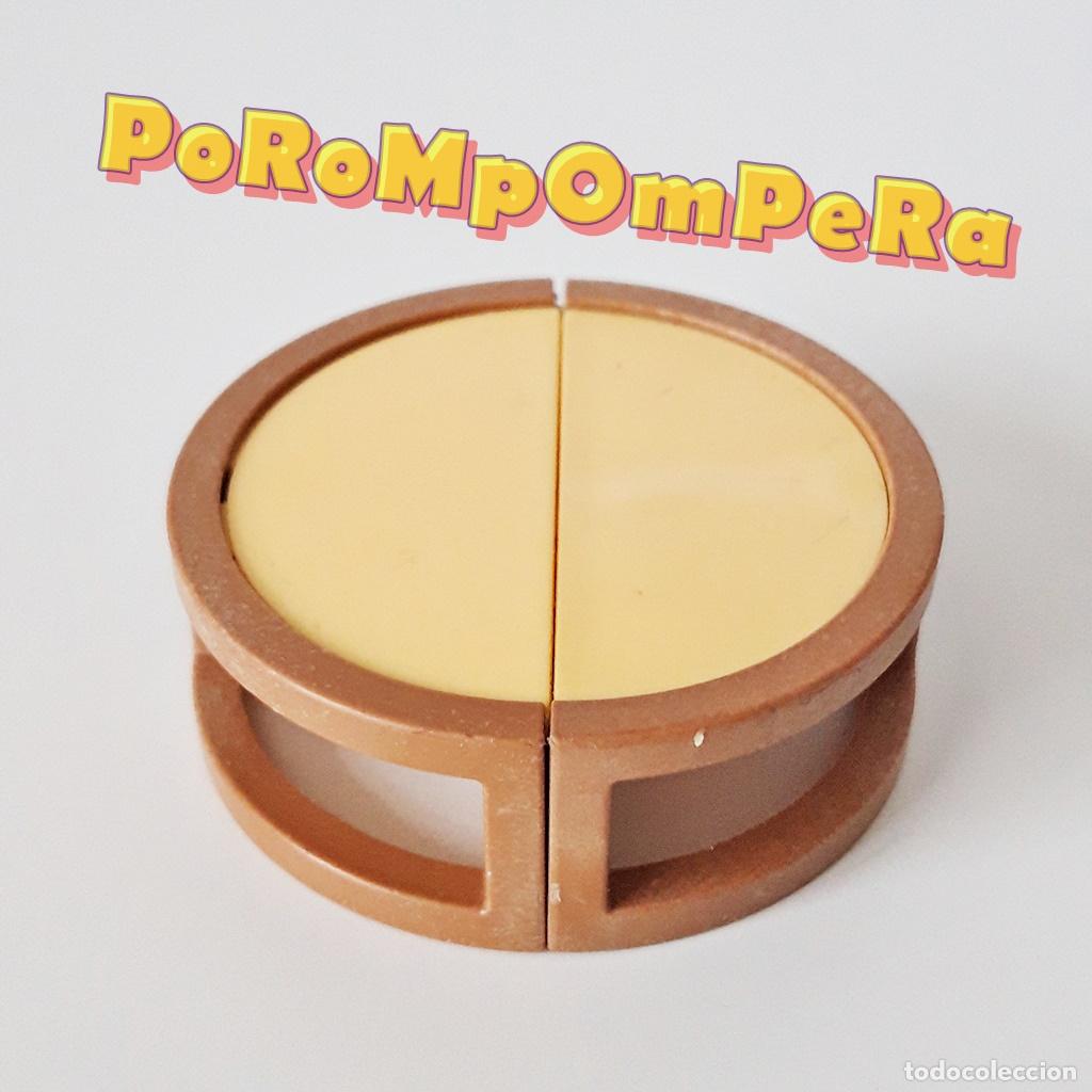 Playmobil: PLAYMOBIL MESA REDONDA DIVISIBLE MARR&Oacute;N-BEIGE SAL&Oacute;N MODERNO 4282 MBX