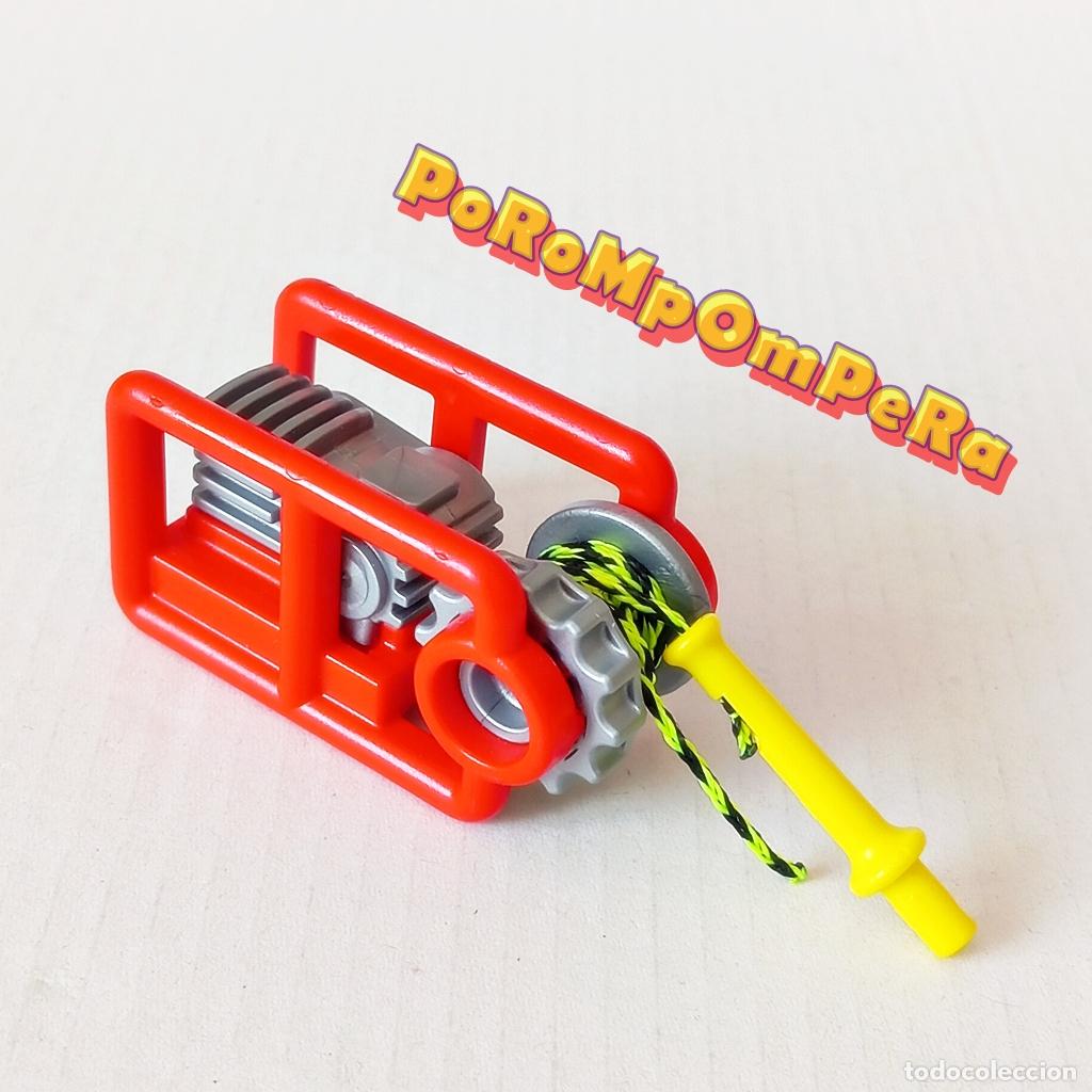 Playmobil: PLAYMOBIL CARCASA ROJA CABESTRANTE PORT&Aacute;TIL BOMBEROS 4821 5981 5986 9536 ? C5