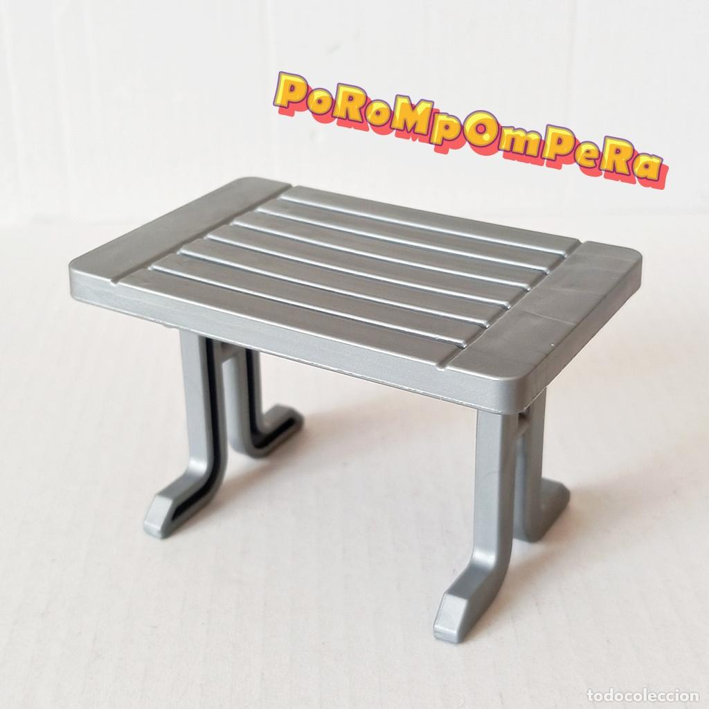Playmobil: PLAYMOBIL MESA PLEGABLE PLATEADA 5435 CARAVANA CAMPER CAMPING FAMILIAR PLAYA PISCINA C5