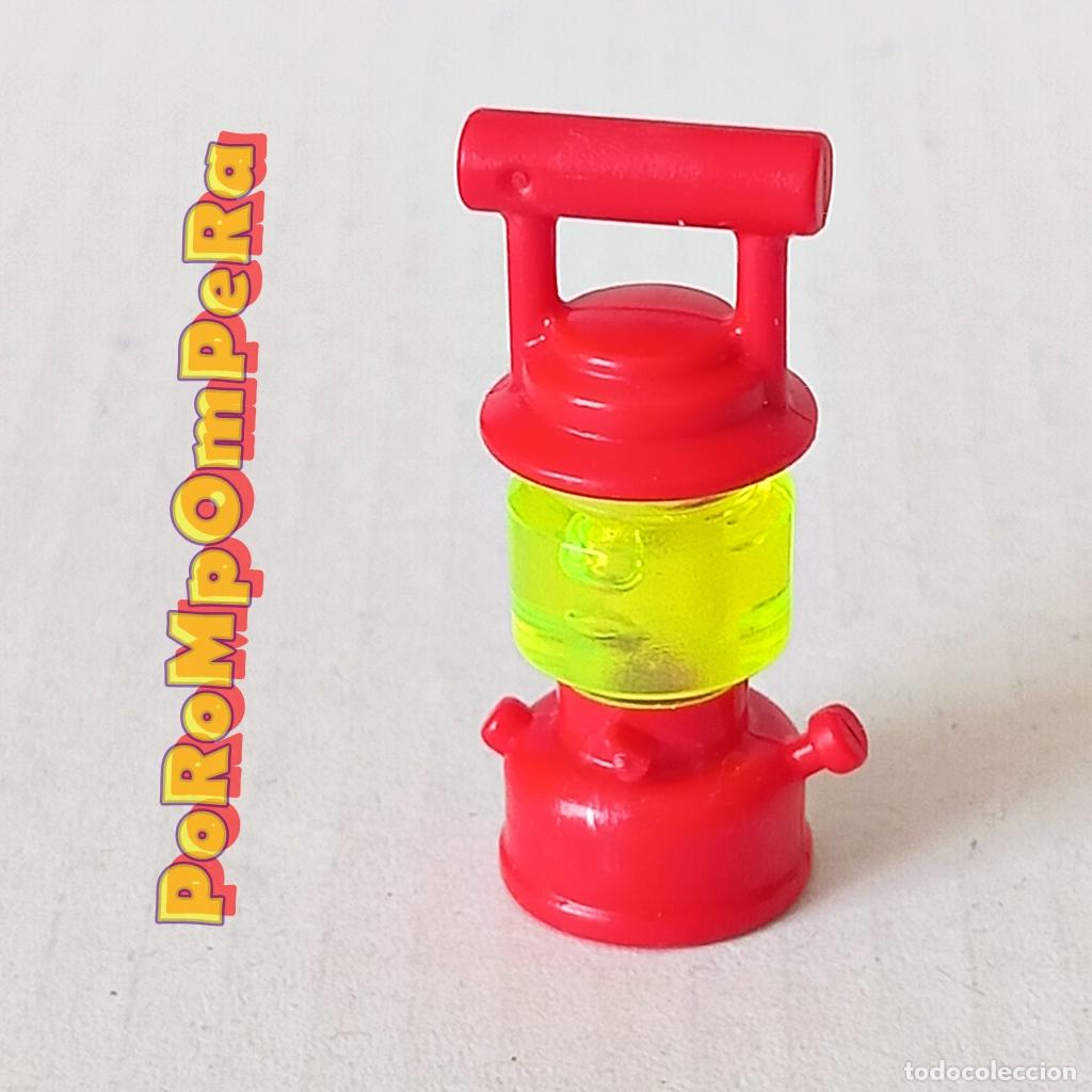 Playmobil: PLAYMOBIL L&Aacute;MPARA MANO ROJA 3023 3770 3805 3802 403X 4460 5729 SIMILAR 378X 3802 CANDIL FAROL C5