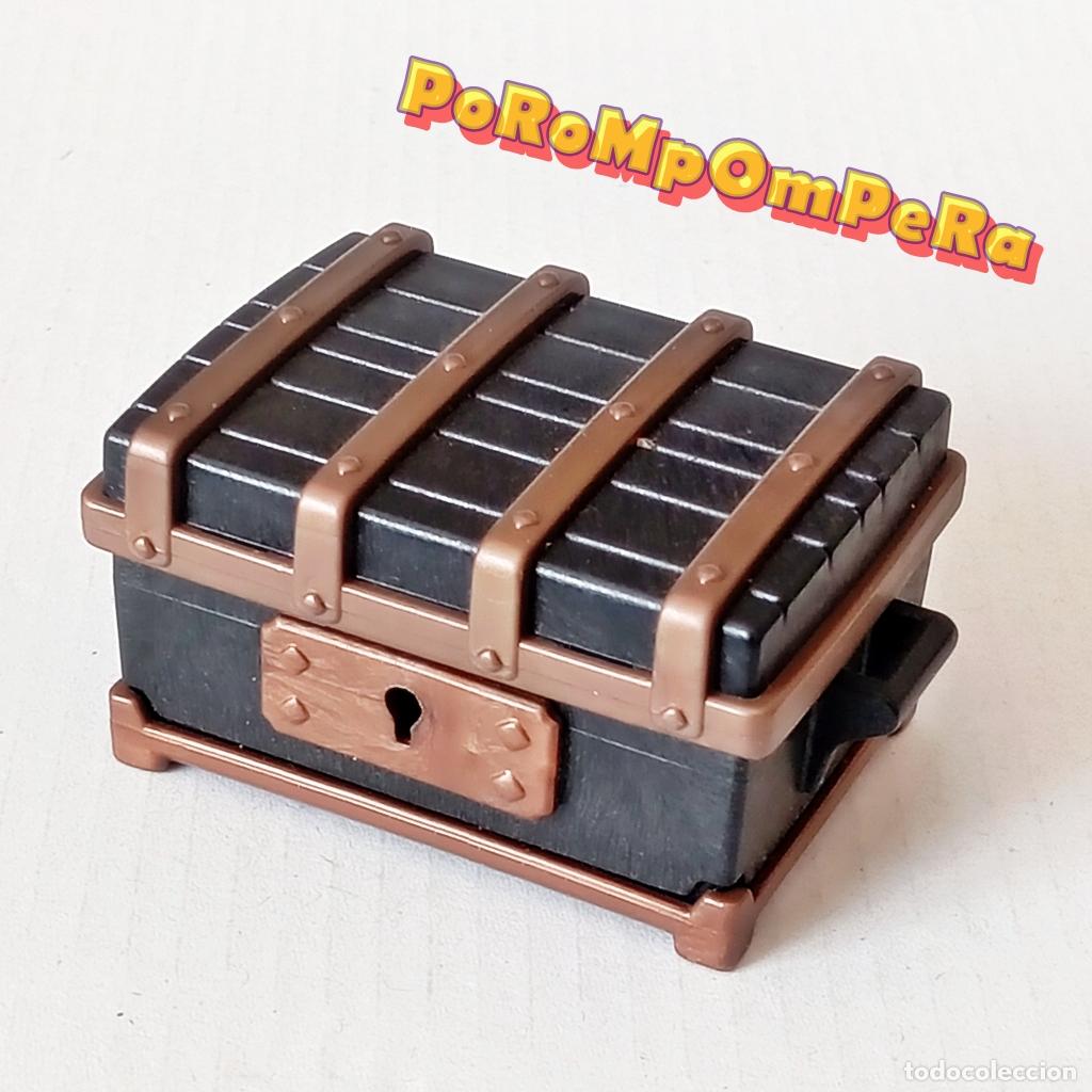 Playmobil: PLAYMOBIL COFRE NEGRO-BRONCE 3029 3127 3133 3626 3858 3939 4073 4440 5238 5810 ? BA&Uacute;L PIRATA C5