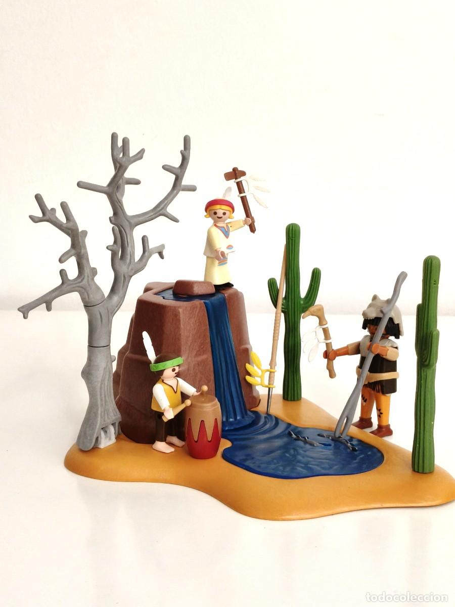 Playmobil: PLAYMOBIL 1024, 5252 - NI&Ntilde;OS, INDIOS, ANIMALES, CASCADA.