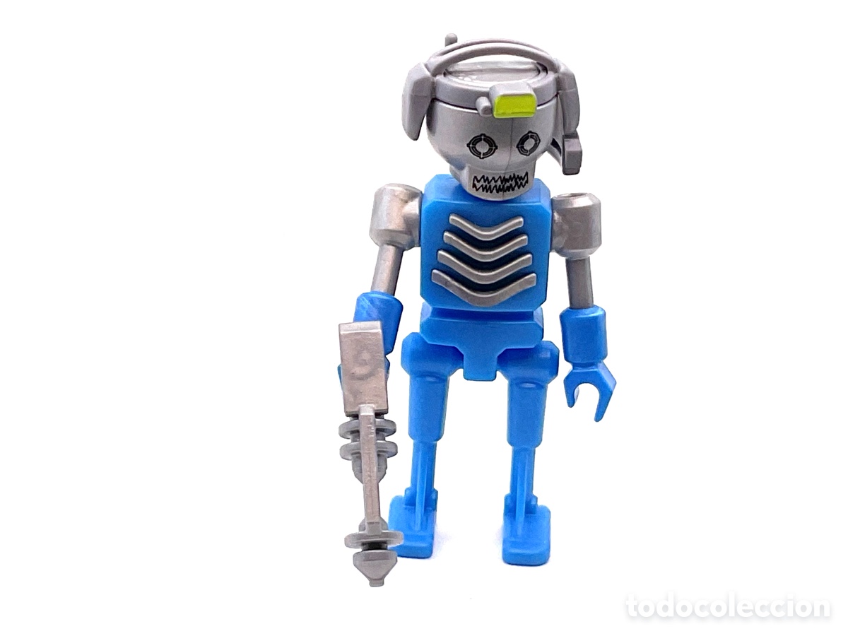Playmobil: FIGURA PLAYMOBIL. ROBOT AZUL CON PISTOLA LASER.