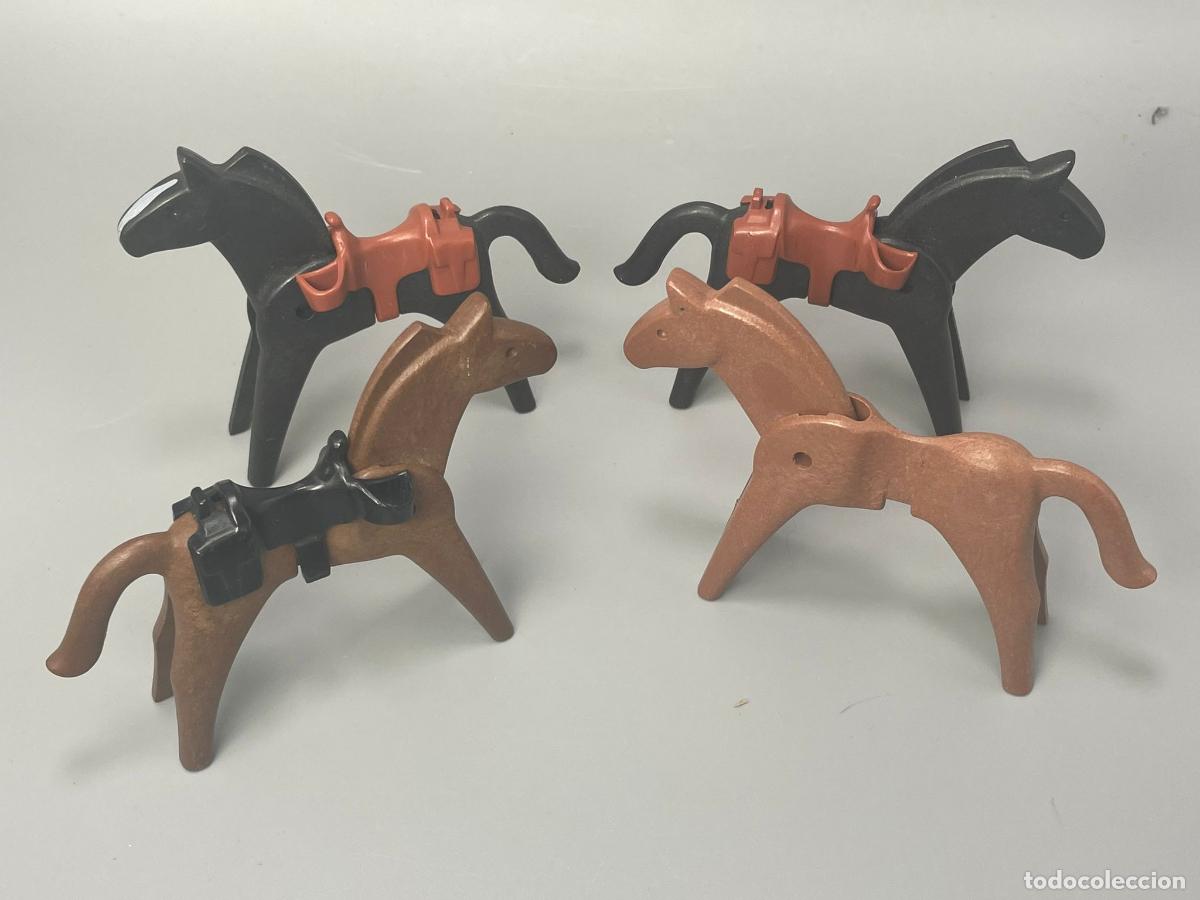 Playmobil: Playmobil lote caballo con silla de caballer&iacute;a oeste