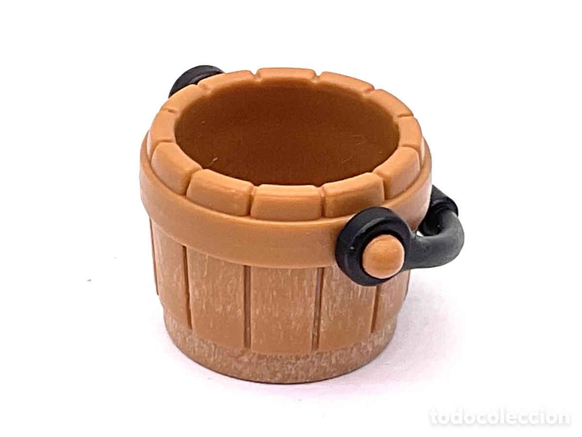 Playmobil: ACCESORIO PLAYMOBIL. CUBO DE MADERA CON ASA. REF OESTE, PIRATAS, ETC