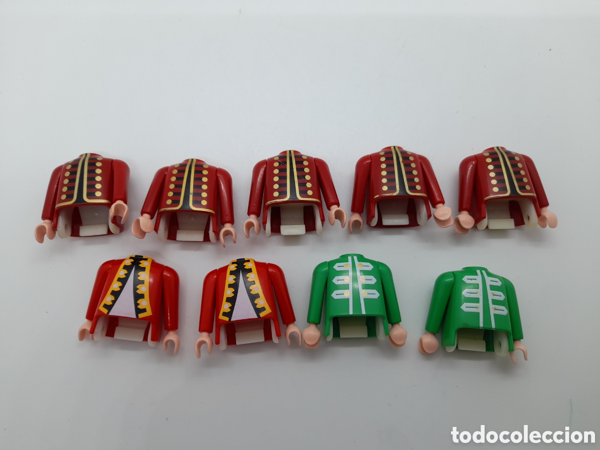 Playmobil: PLAYMOBIL. LOTE DE TORSOS CON BRAZOS A JUEGO.
