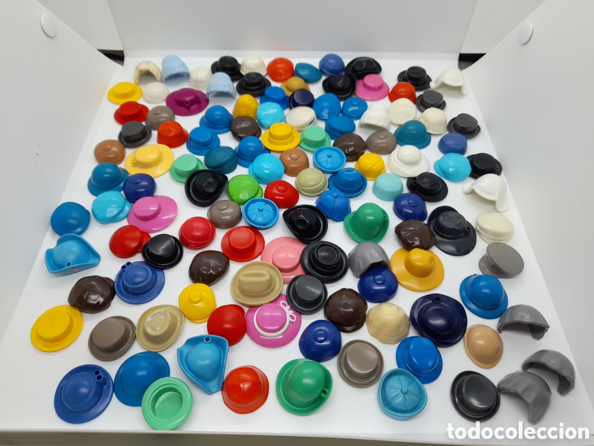 Playmobil: PLAYMOBIL. SUPER LOTE DE SOMBREROS, GORROS, VICTORIANOS, WESTERN, ETC