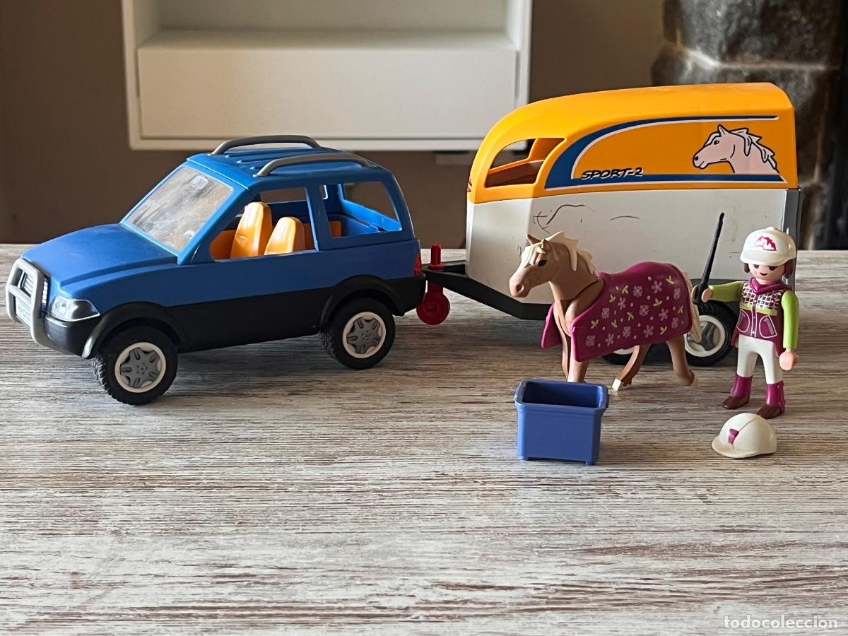 Playmobil: 5223 Remolque para caballos ponis country con accesorios complemento Playmobil