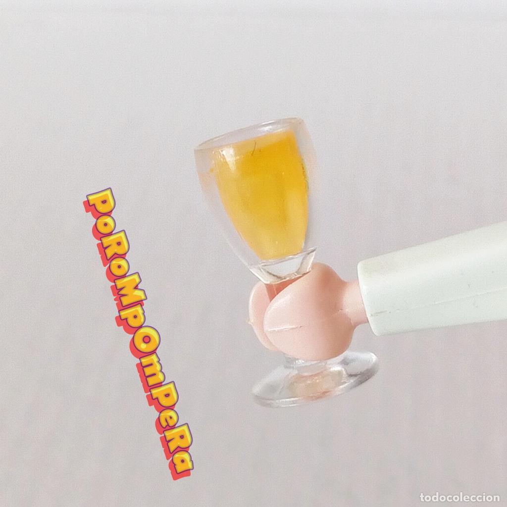 Playmobil: PLAYMOBIL COPA TRASL&Uacute;CIDA CON INTERIOR ANARANJADO VASO VINO BEBIDA COCKTAIL T5