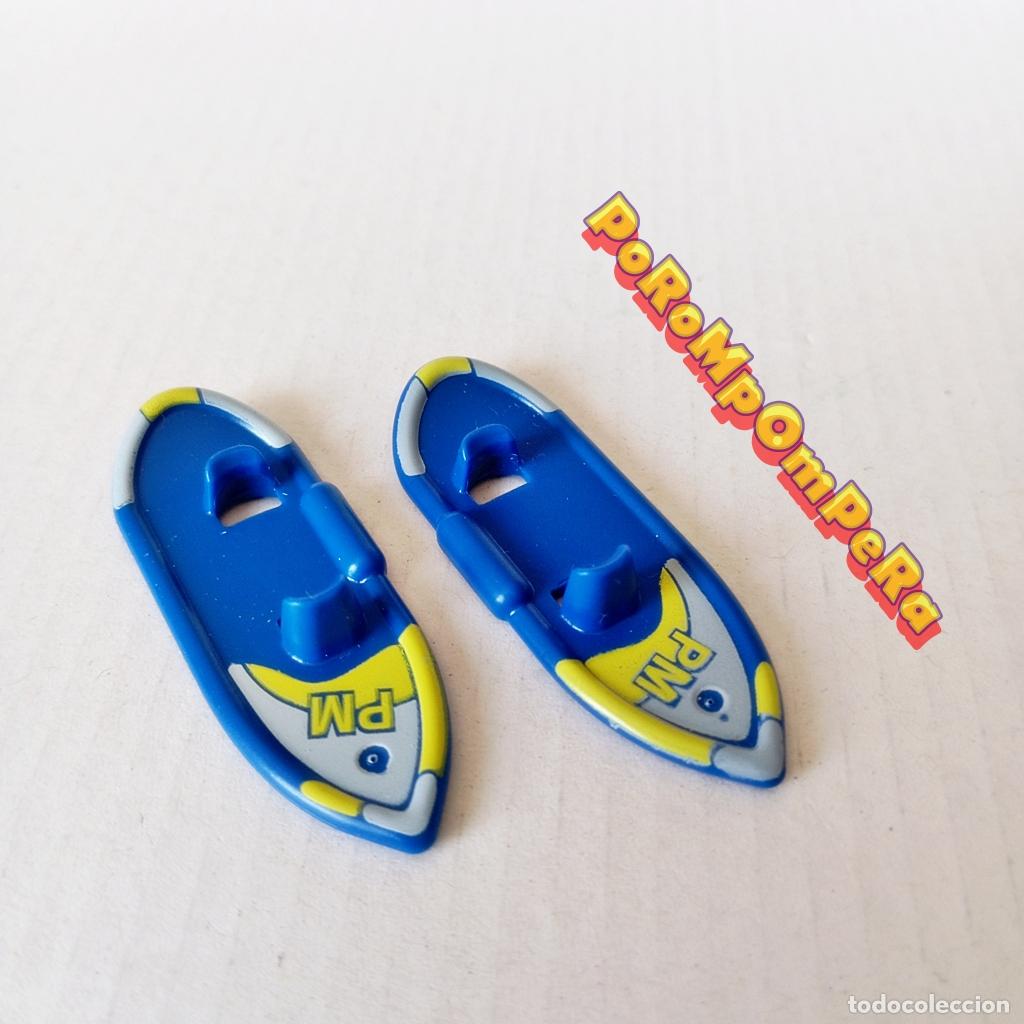 Playmobil: PLAYMOBIL PAREJA ESQU&Iacute;ES CORTOS AZUL ESQU&Iacute; SKI RAQUETA NIEVE ZAPATO T5