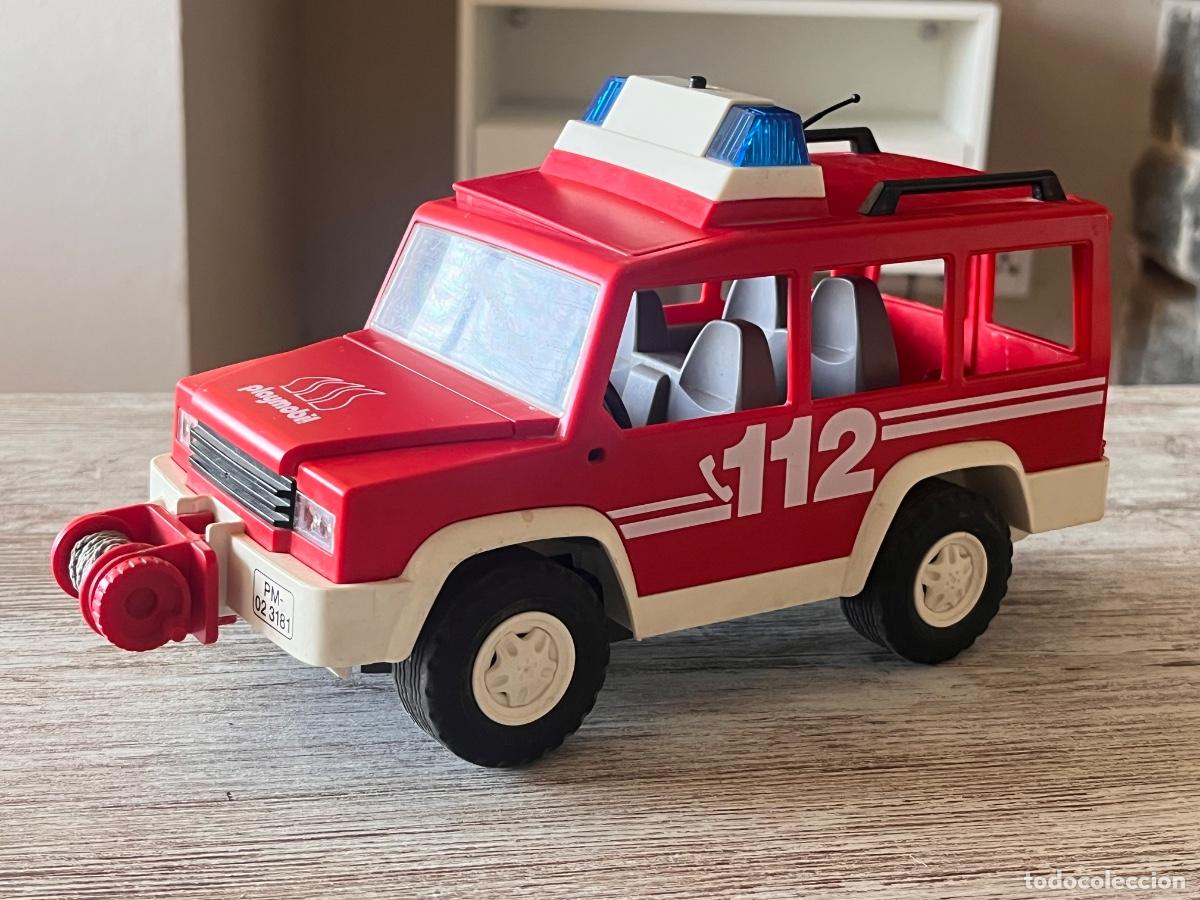 Playmobil: 3181 Jeep coche cami&oacute;n de bomberos complemento Playmobil