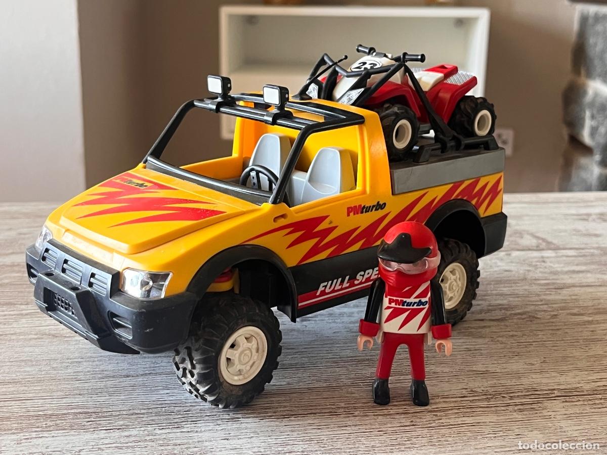 Playmobil: 4228 Coche camioneta pick up con quad de carreras y accesorios complemento Playmobil