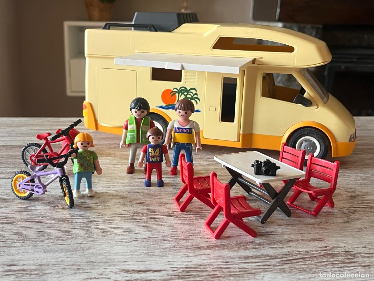Playmobil: 3647 Auto caravana camping de vacaciones con accesorios complemento Playmobil