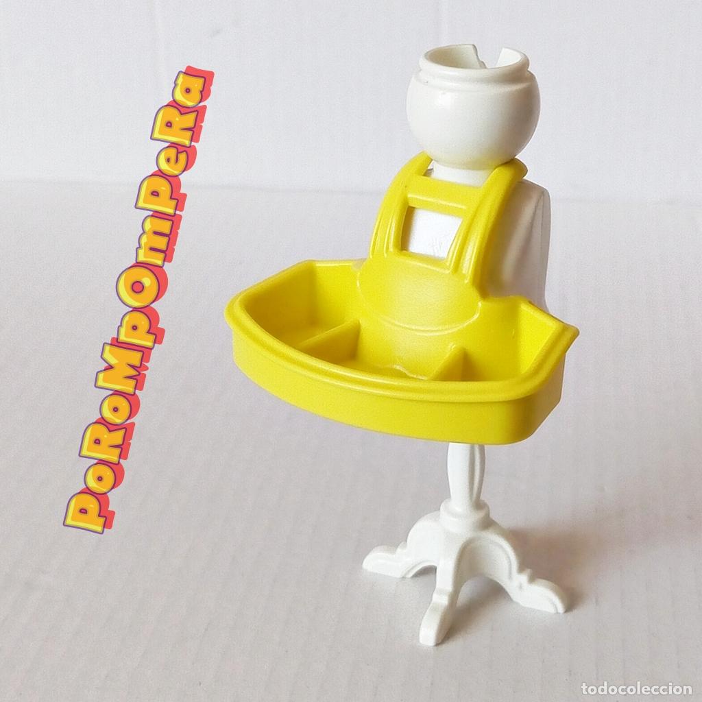 Playmobil: PLAYMOBIL BANDEJA CARAMELOS SUJECI&Oacute;N CUELLO VENDEDOR CHUCHER&Iacute;AS T5