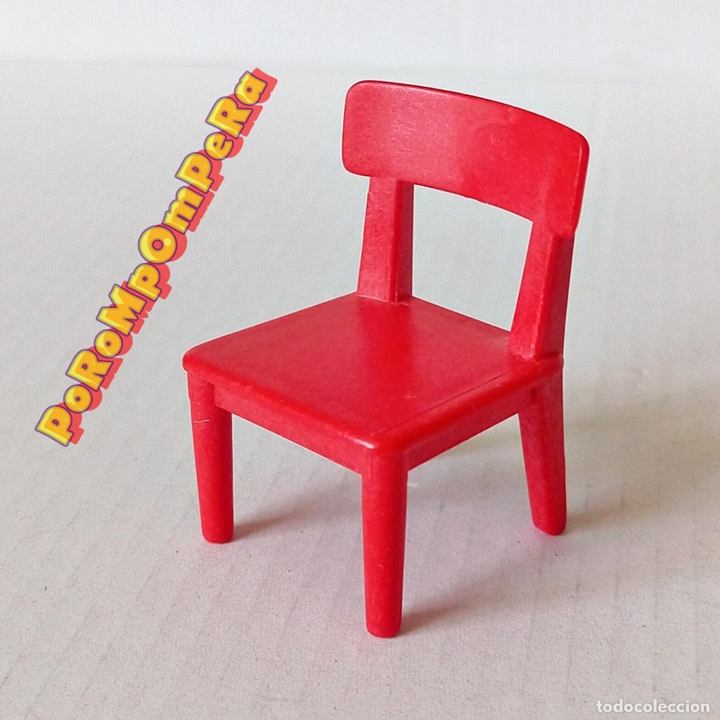 Playmobil: PLAYMOBIL SILLA ROJA CL&Aacute;SICA 3974 4398 6120 CALENDARIO ADVIENTO OESTE OFICINA SHERIFF GRANJA T5