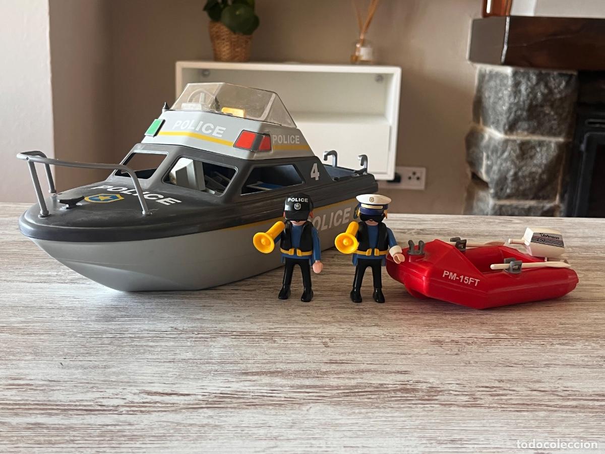 Playmobil: 4429 Barco de polic&iacute;a con accesorios complemento Playmobil