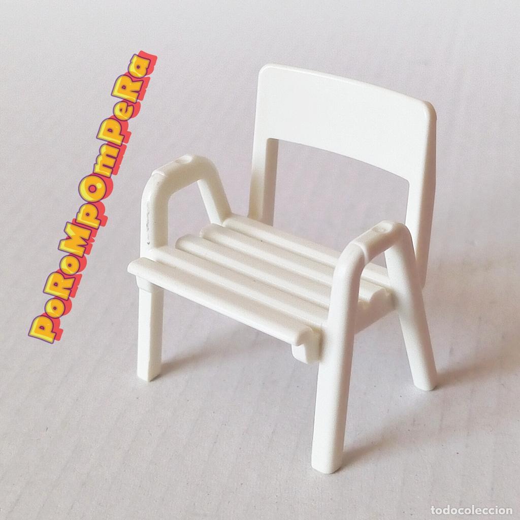 Playmobil: PLAYMOBIL SILLA BLANCA 4857 5432 6104 SIMILAR 3249 3258 3279 3468 3531 3775 JARD&Iacute;N TERRAZA PLAYA T5