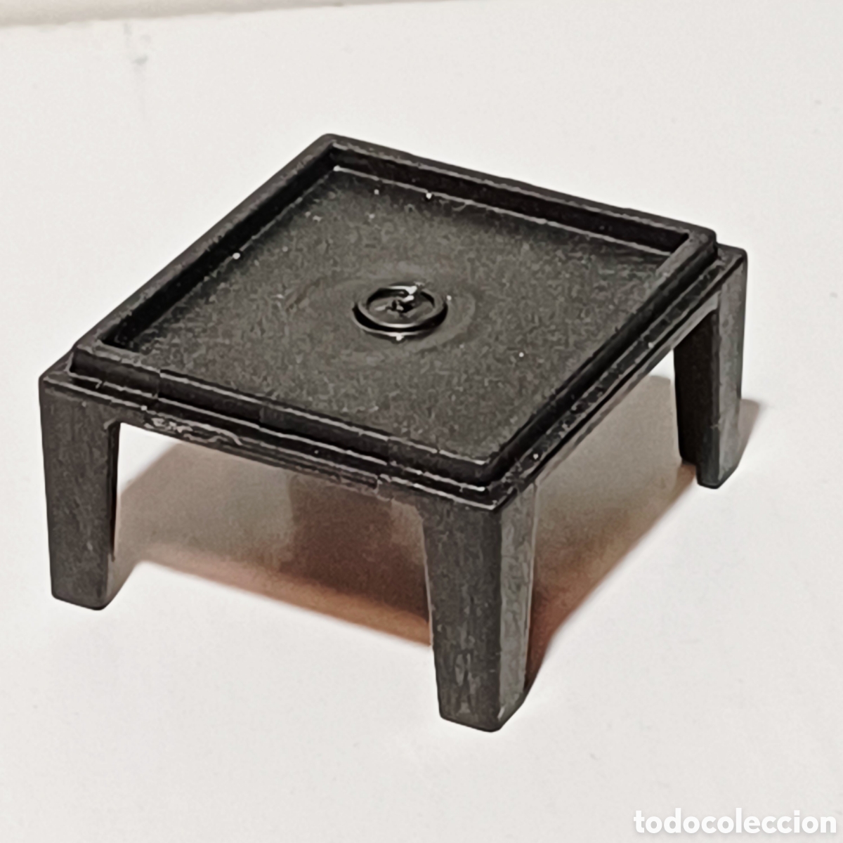 Playmobil: Pieza playmobil N&deg; 30234413 soporte negro de caja cuadrado ref. 6140 9109