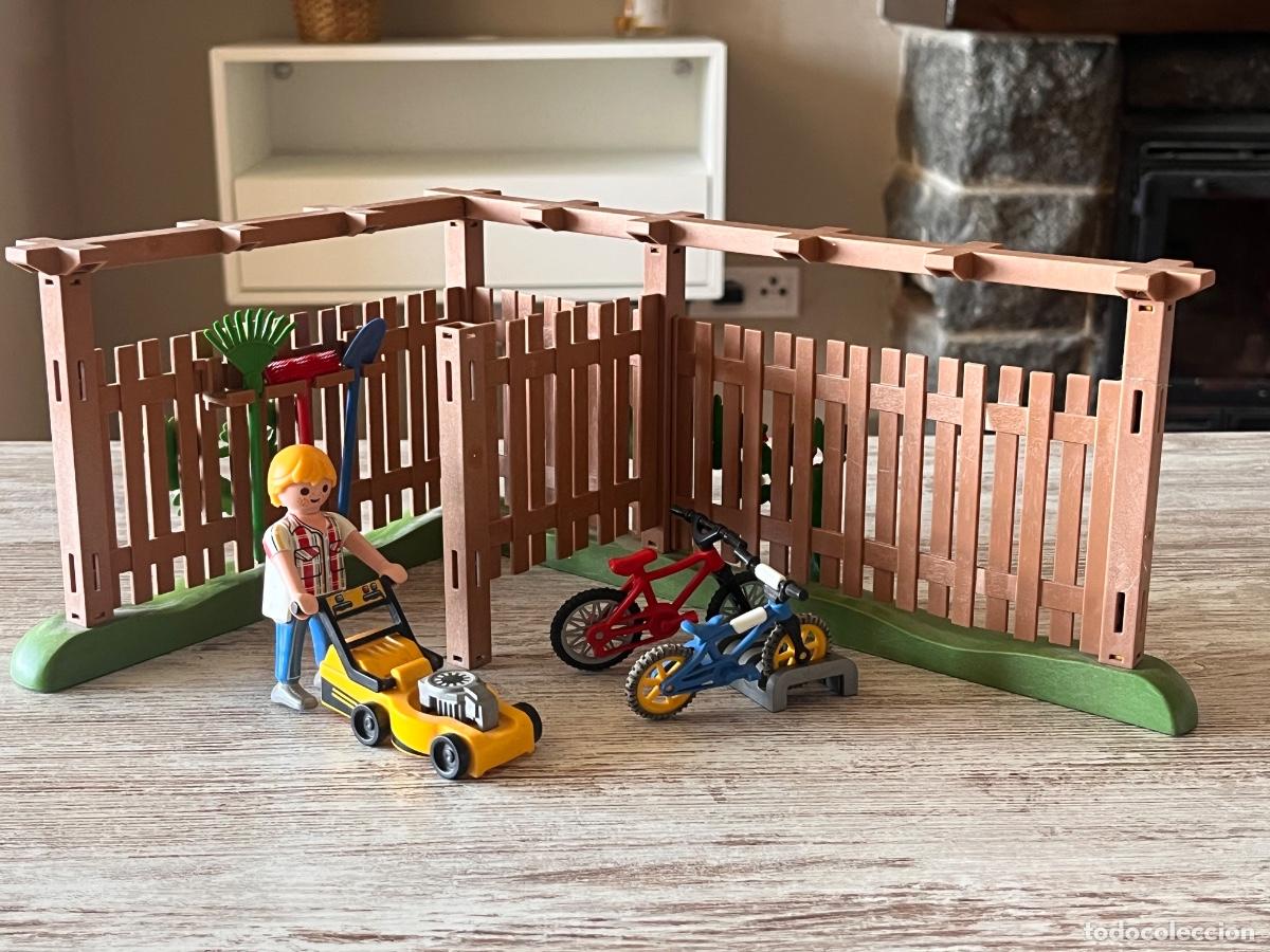 Playmobil: 4280 Patio para bicicletas y herramientas jardinero con accesorios complemento Playmobil