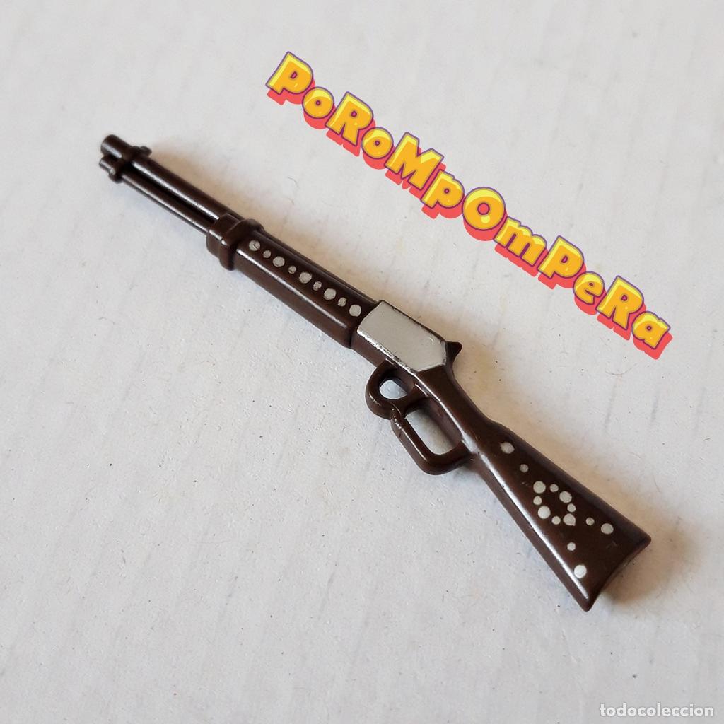Playmobil: PLAYMOBIL RIFLE WINCHESTER OESTE DECORADO SIMILAR 3798 3813 4544 7661 ? BANDIDO SHERIFF CAZADOR P5