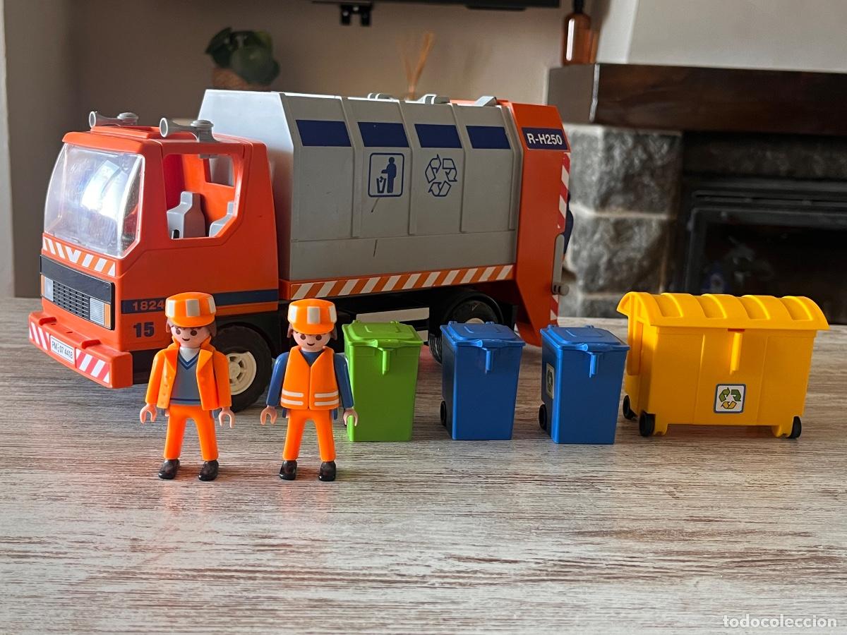 Playmobil: 4418 Cami&oacute;n de la basura citylife con accesorios complemento Playmobil