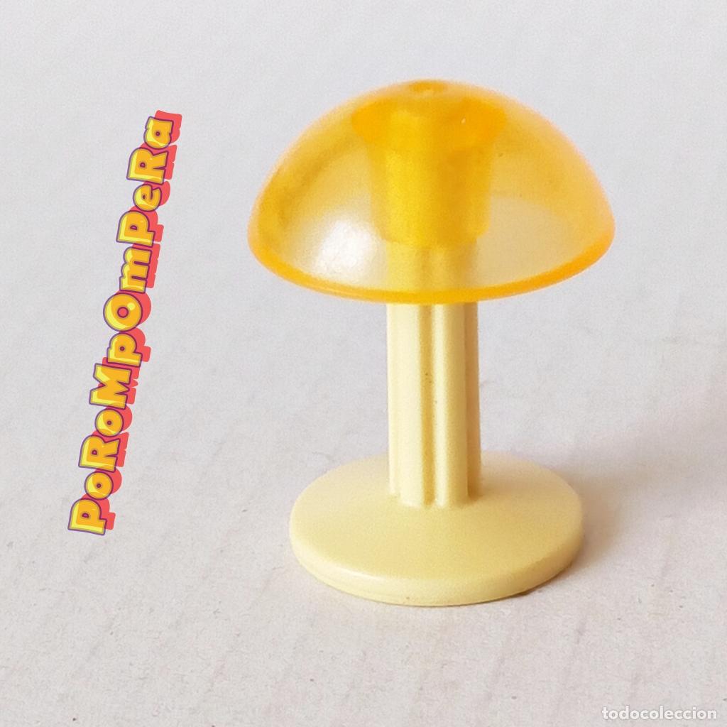 Playmobil: PLAYMOBIL L&Aacute;MPARA CREMA CON PANTALLA NARANJA DORMITORIO 3230 3967 4055 LUZ MESITA DE NOCHE T5