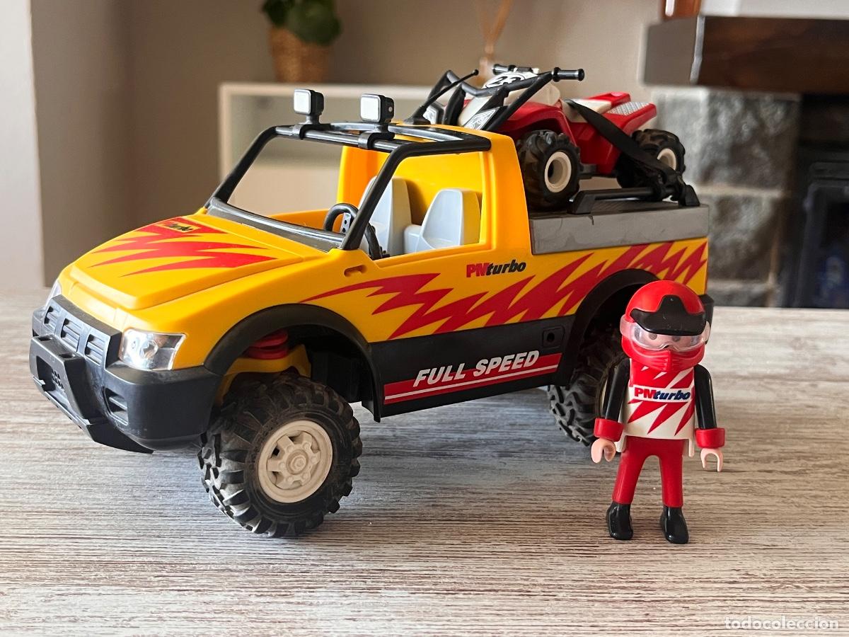 Playmobil: 4228 Coche camioneta pick up con quad de carreras y accesorios complemento Playmobil