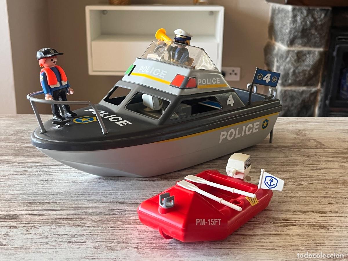 Playmobil: 4429 Barco de polic&iacute;a con accesorios complemento Playmobil