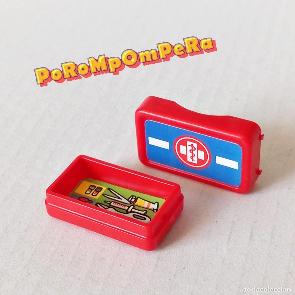 Playmobil: PLAYMOBIL CAJA PEQUE&Ntilde;A ROJA INSTRUMENTAL M&Eacute;DICO TARTERA CON TAPA PEGATINA M&Eacute;DICO FIAMBRERA T5