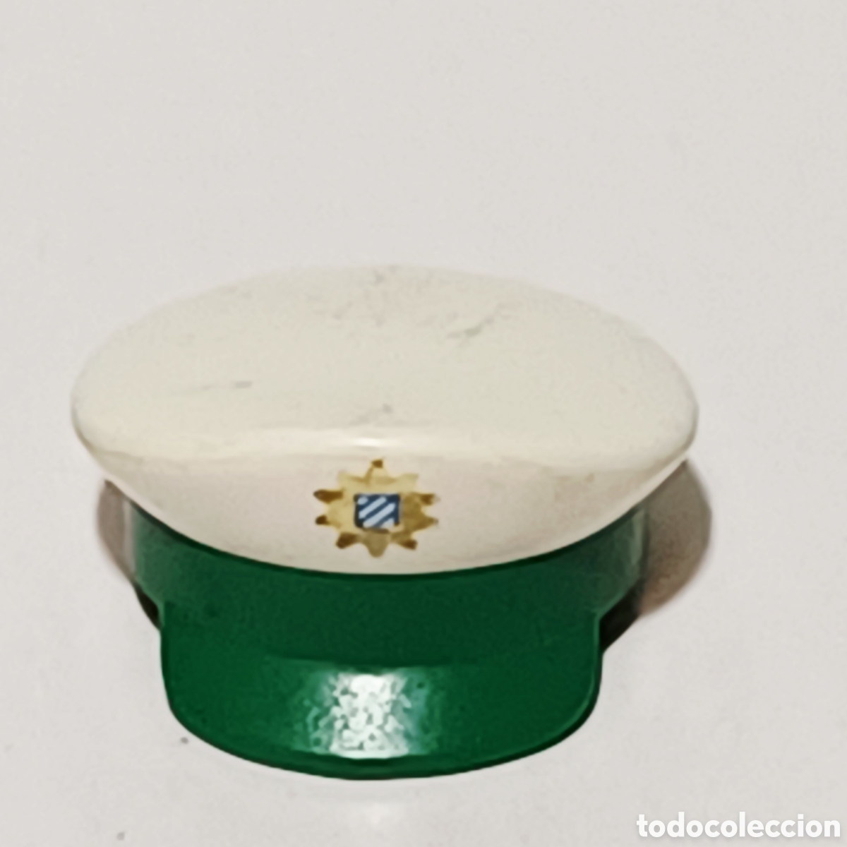 Playmobil: Pieza playmobil gorra capitan barco policia aduana visera verde