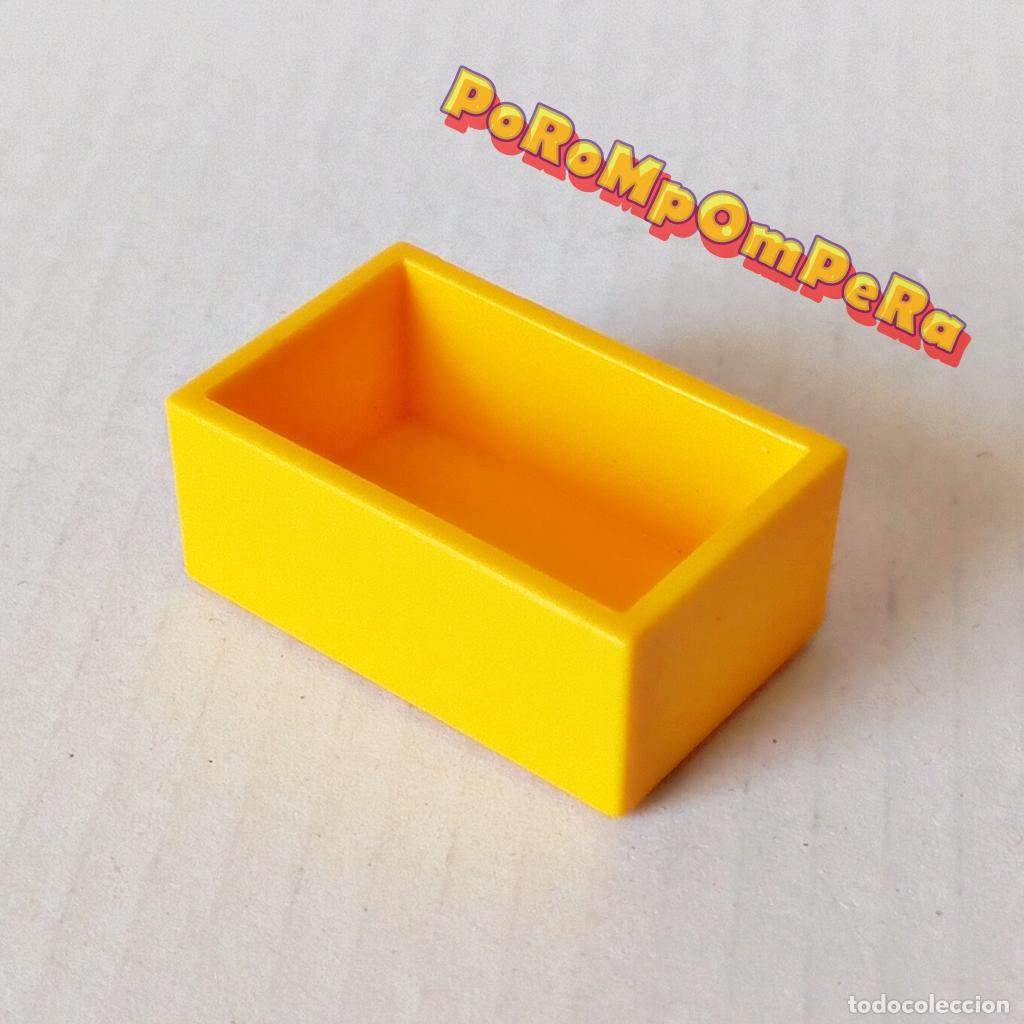 Playmobil: PLAYMOBIL CAJA RECTANGULAR AMARILLA MESA MUEBLE MOBILIARIO - DIFERENTES SETS T5