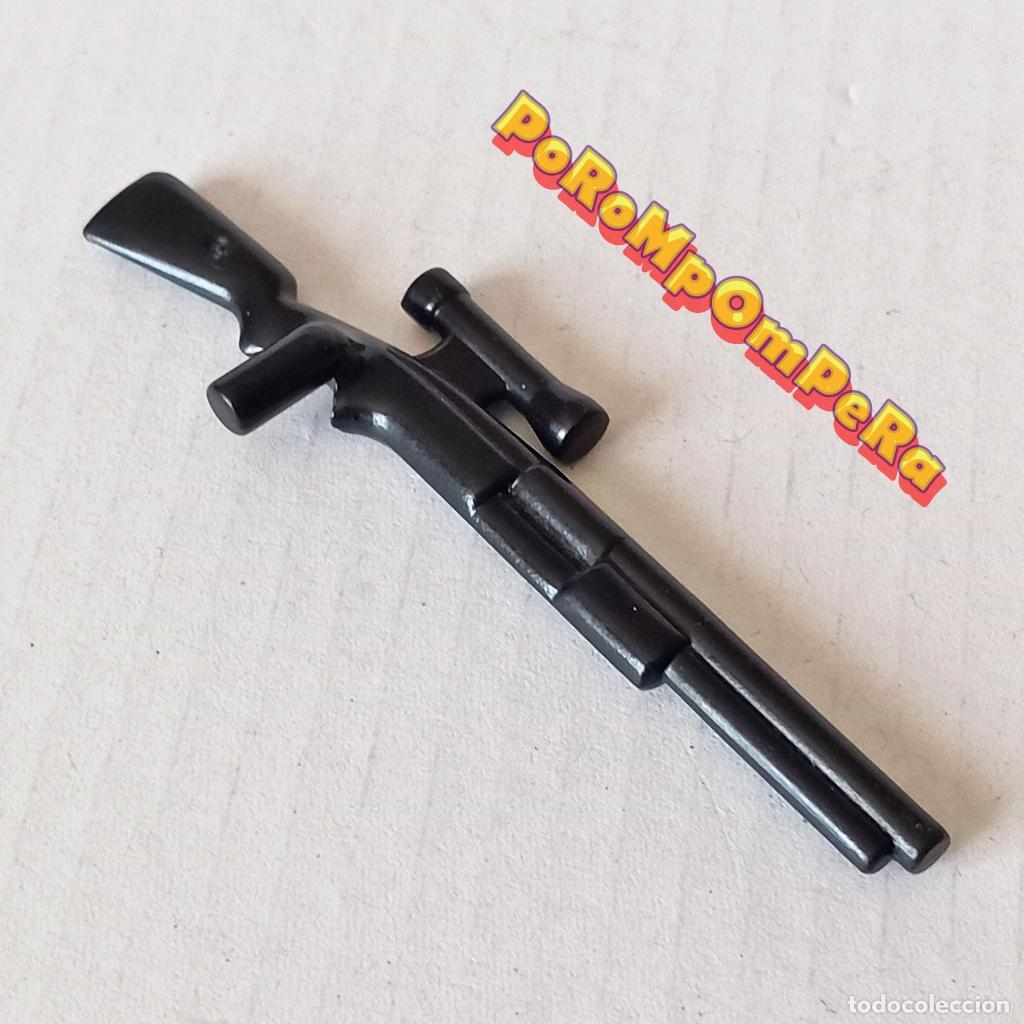 Playmobil: PLAYMOBIL RIFLE NEGRO MIRA TELESC&Oacute;PICA FUSIL ESCOPETA FRANCOTIRADOR T5