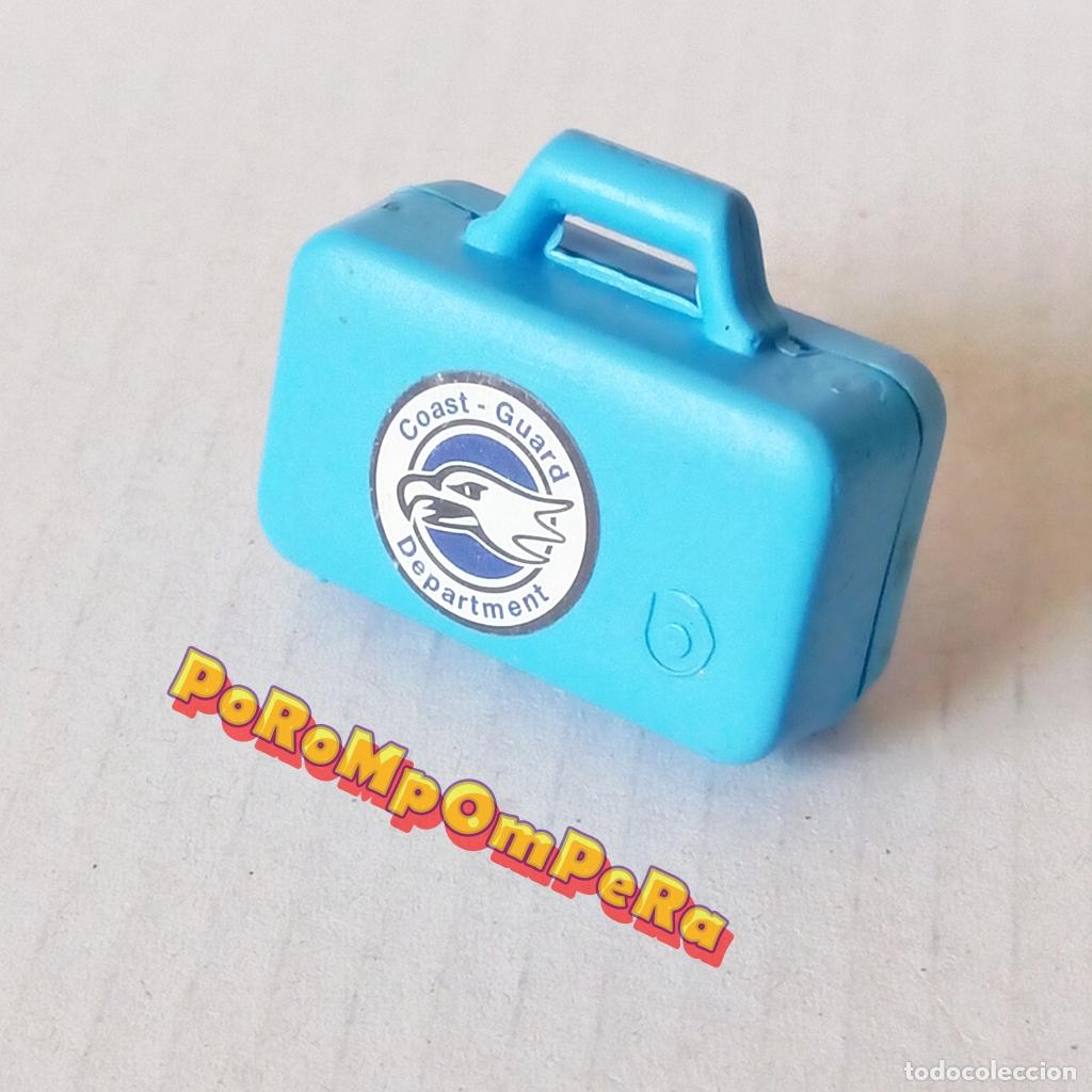 Playmobil: PLAYMOBIL MALET&Iacute;N CELESTE PEGATINA COAST GUARD DEPARTMENT HIDROAVI&Oacute;N 4445 T5
