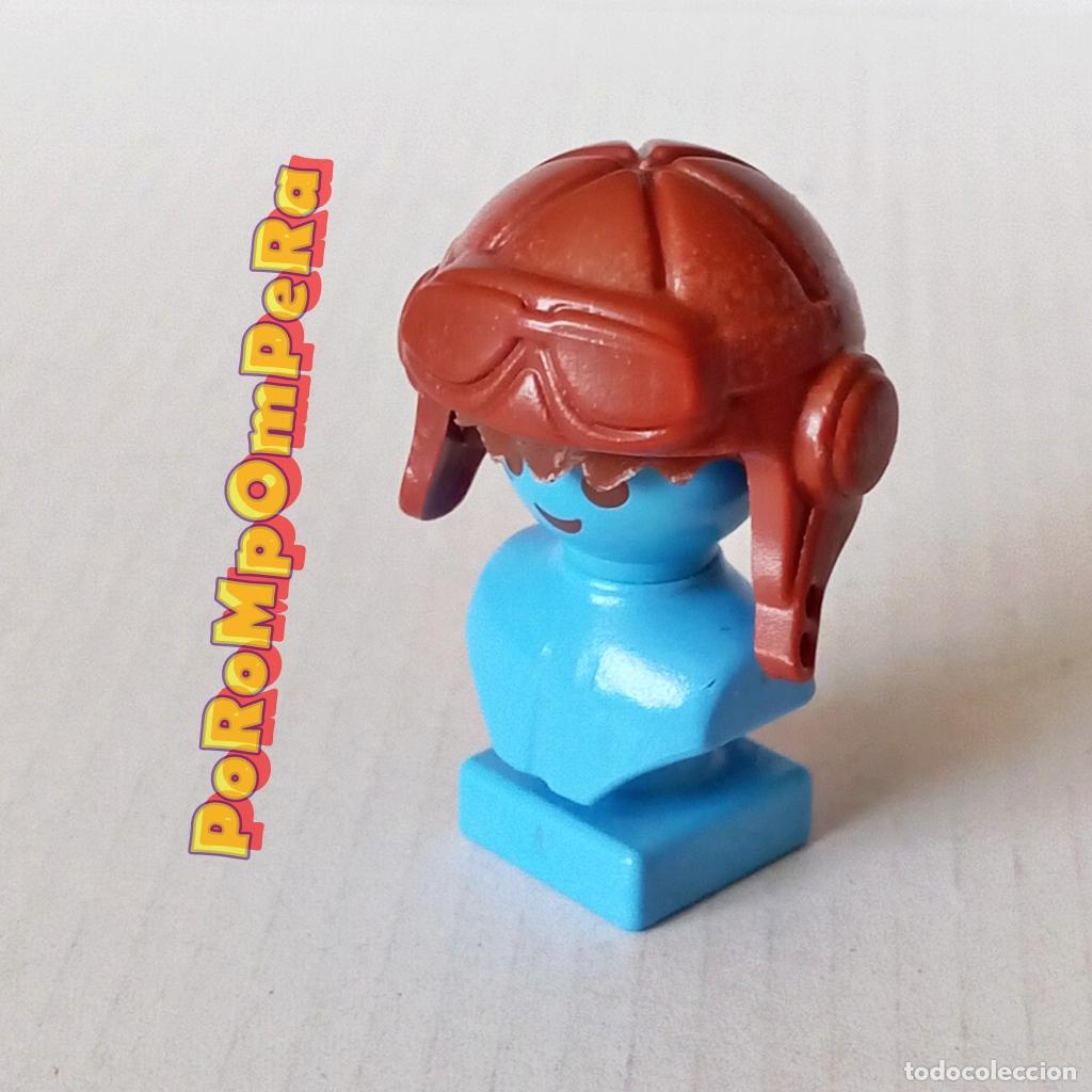 Playmobil: PLAYMOBIL GORRO MARR&Oacute;N TIPO CUERO CUSTOM/COMPLETAR PILOTO T5