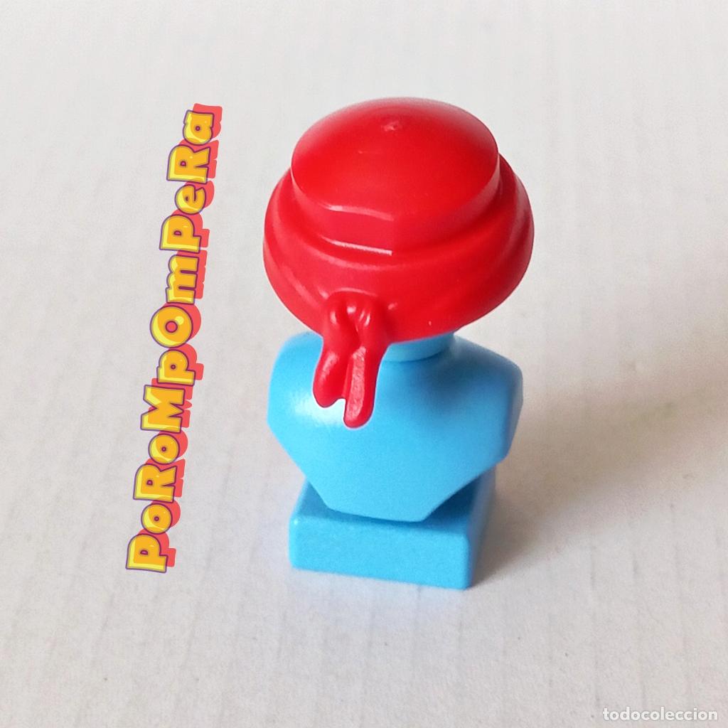 Playmobil: PLAYMOBIL PELUCA ROJA PA&Ntilde;UELO CABEZA BANDANA PIRATA GUERRERO ASI&Aacute;TICO NINJA CUSTOM/COMPLETAR T5