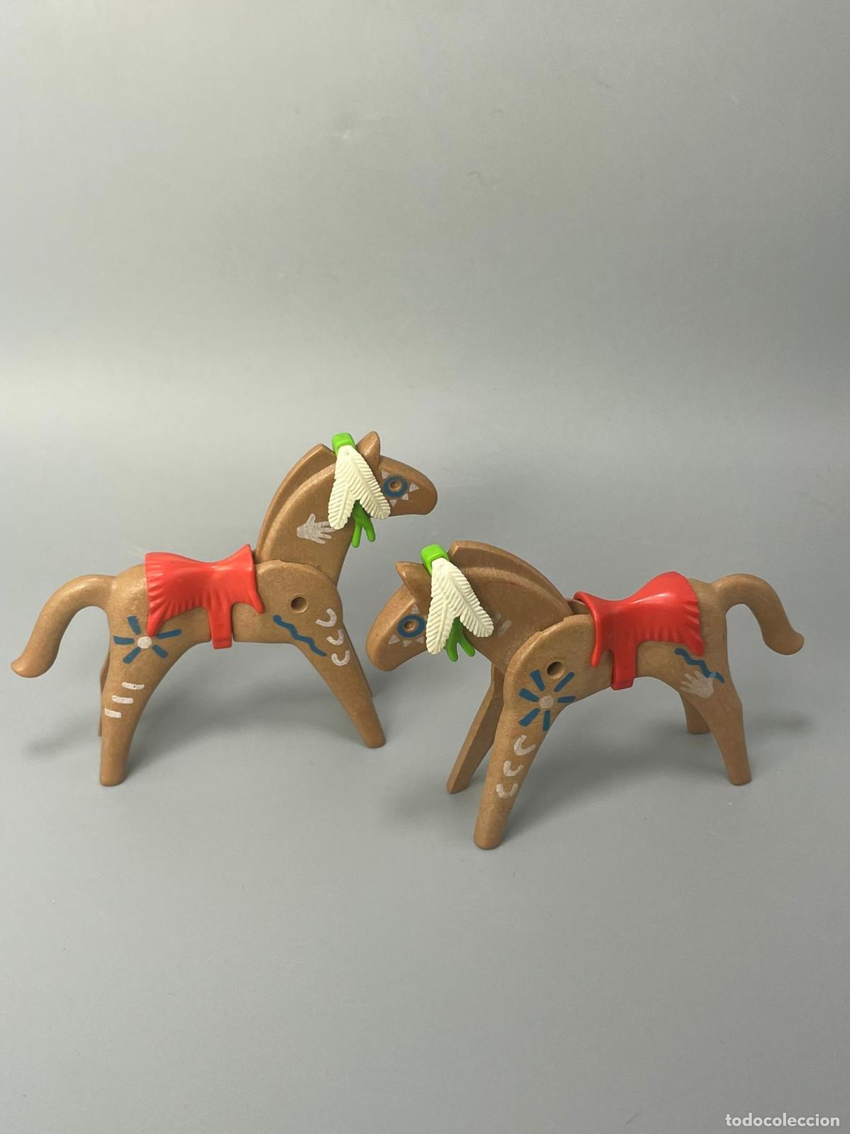 Playmobil: Playmobil lote caballo indio con silla y adornos