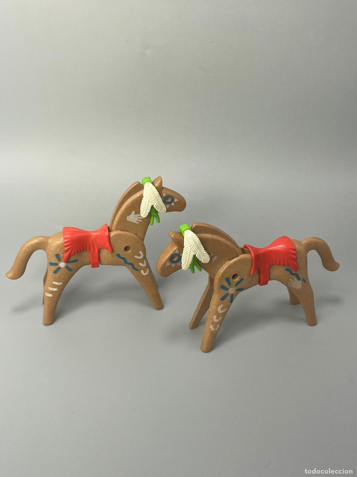 Playmobil: Playmobil lote caballo indio con silla y adornos