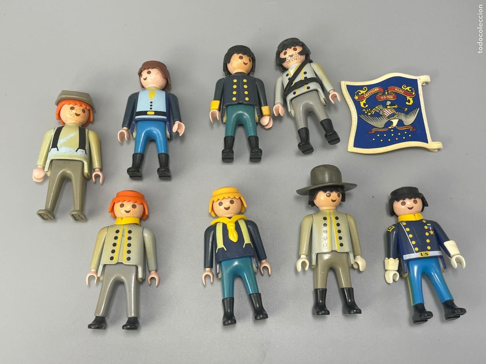 Playmobil: Playmobil lote figura nordista sudista descoloridas oeste