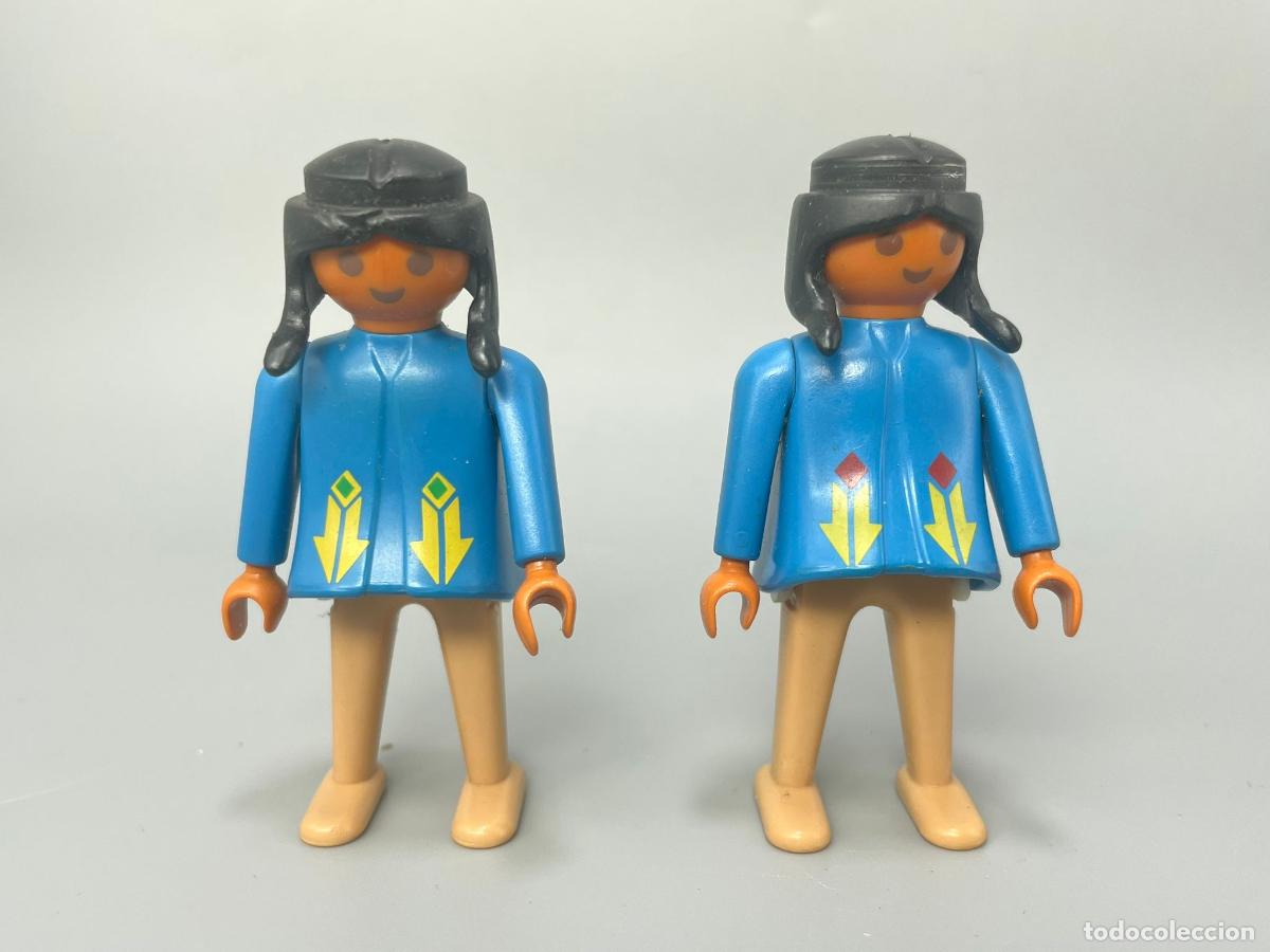 Playmobil: Playmobil lote figura india traje azul