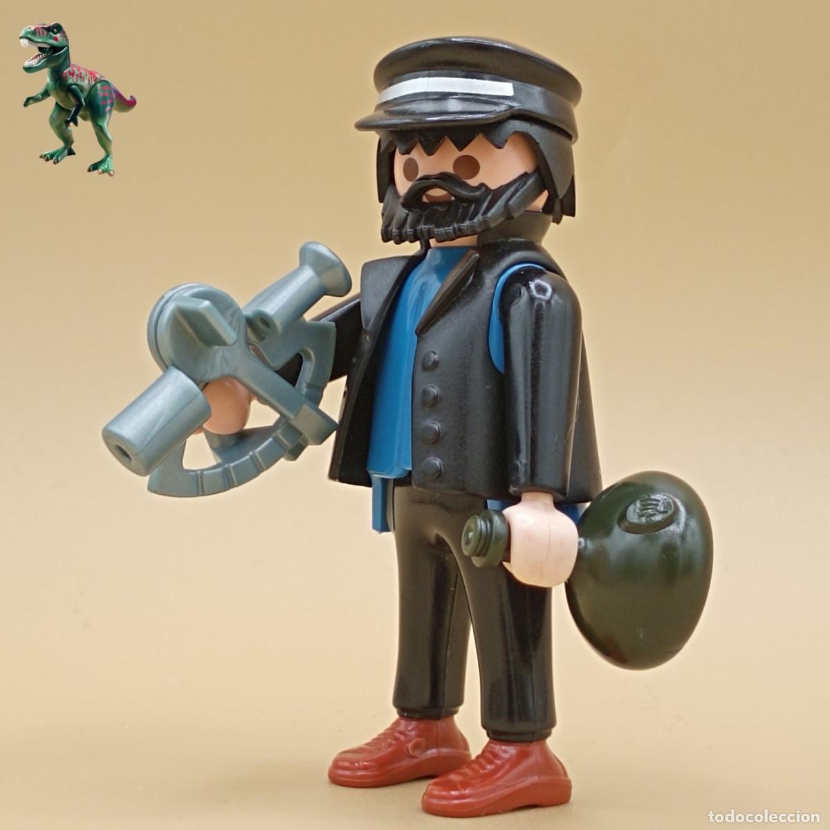 Playmobil: Playmobil figura Capitan Haddock tintin pirata isla barco comic marinero custom