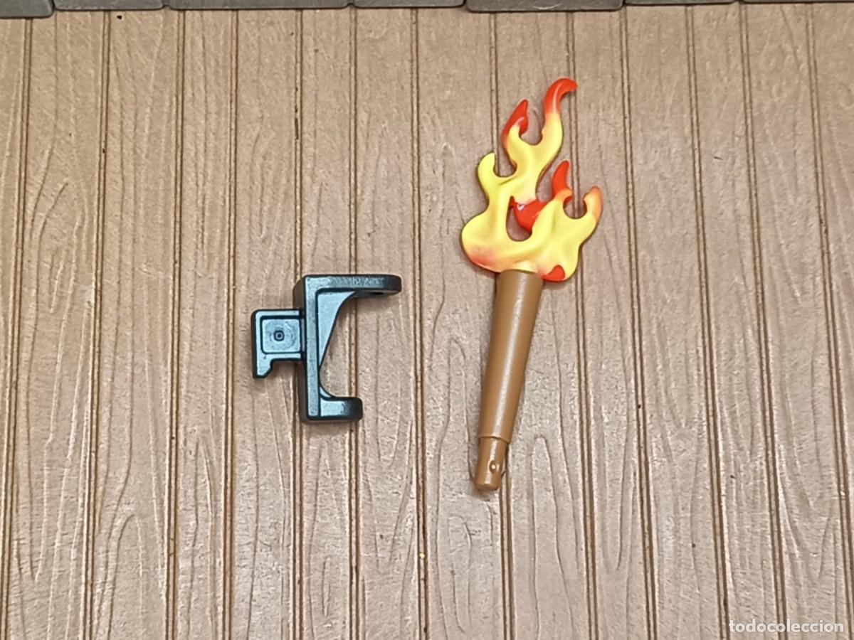 Playmobil: Soporte Antorcha Oeste Medieval Playmobil